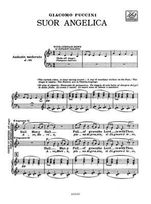 Giacomo Puccini: Suor Angelica: Opern Klavierauszug