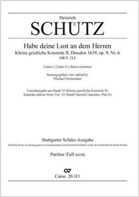Heinrich Schütz: Habe deine Lust an dem Herren: Gesang Duett