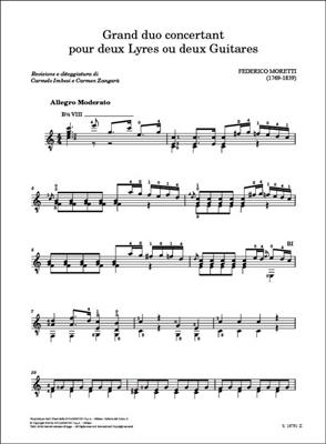 Federico Moretti: Gran duo concertant: Sonstige Zupfinstrumente