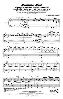 ABBA: Mamma Mia!: (Arr. Mac Huff): Gemischter Chor mit Klavier/Orgel