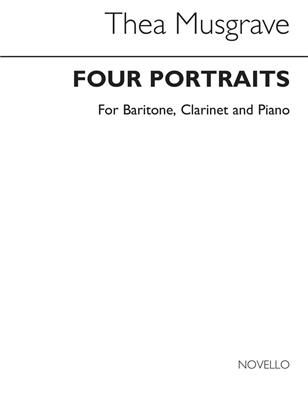 Thea Musgrave: Four Portraits Bar for Clarinet and P.: Gesang mit sonstiger Begleitung