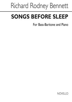 Richard Rodney Bennett: Songs Before Sleep (Bass-Baritone): Gesang mit Klavier