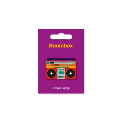 Acrylic Badge - Boombox