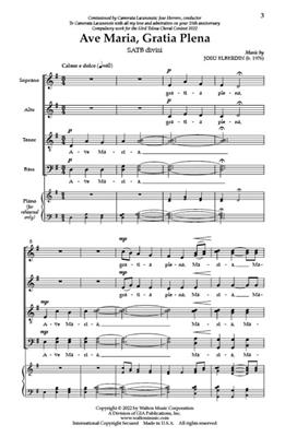 Josu Elberdin: Ave Maria, Gratia Plena: Gemischter Chor A cappella