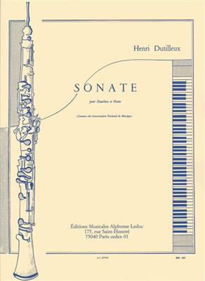 Henri Dutilleux: Sonate pour Hautbois et Piano: Oboe mit Begleitung