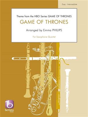 Ramin Djawadi: Game of Thrones: (Arr. Emma Philips): Saxophon Ensemble