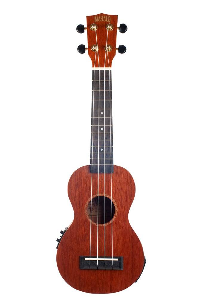 Java Series Soprano Electro Ukulele - Trans Brown