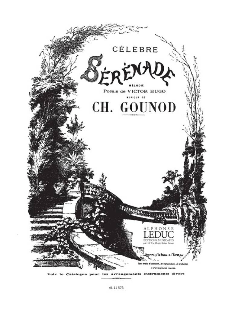 Charles Gounod: Sérénade in F: Gesang mit Klavier