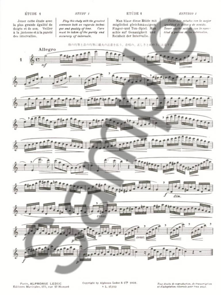 Louis Drouët: 25 Etudes célèbres: Flöte Solo