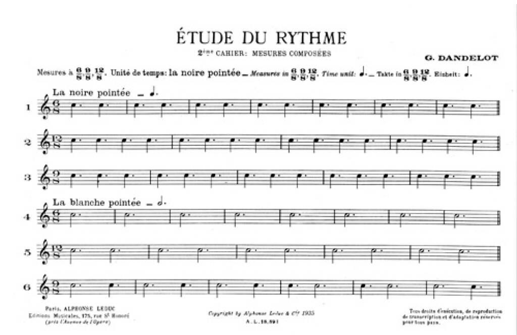 Georges Dandelot: Étude Du Rythme - Vol.2: Sonstoge Variationen