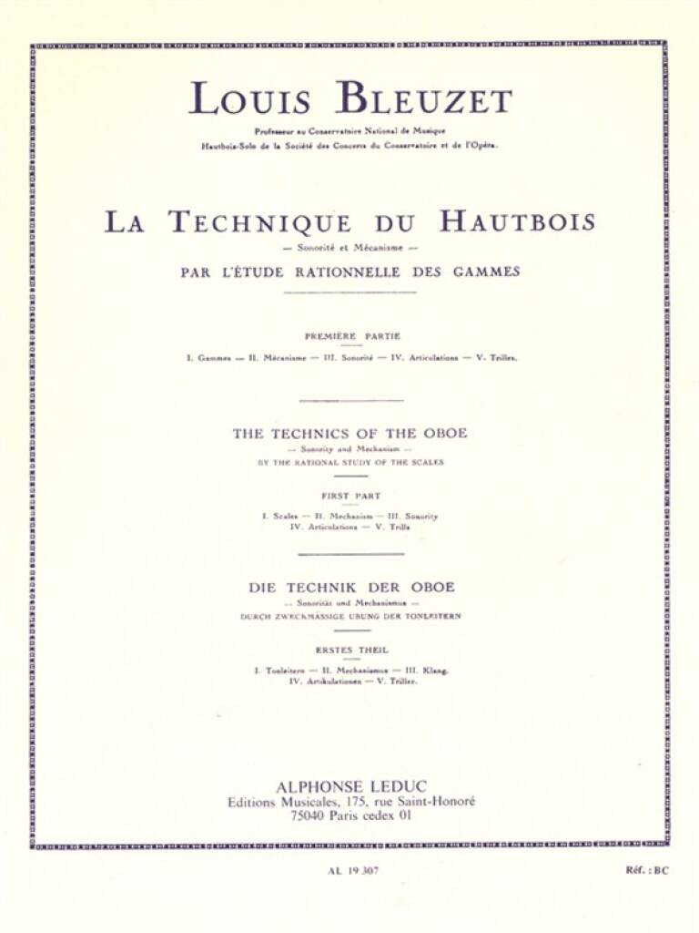 Techniques Of The Oboe, Sonority And Mechanism 1