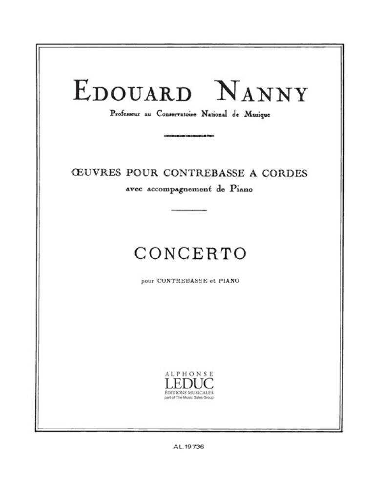 Nanny: Concerto: Kontrabass mit Begleitung