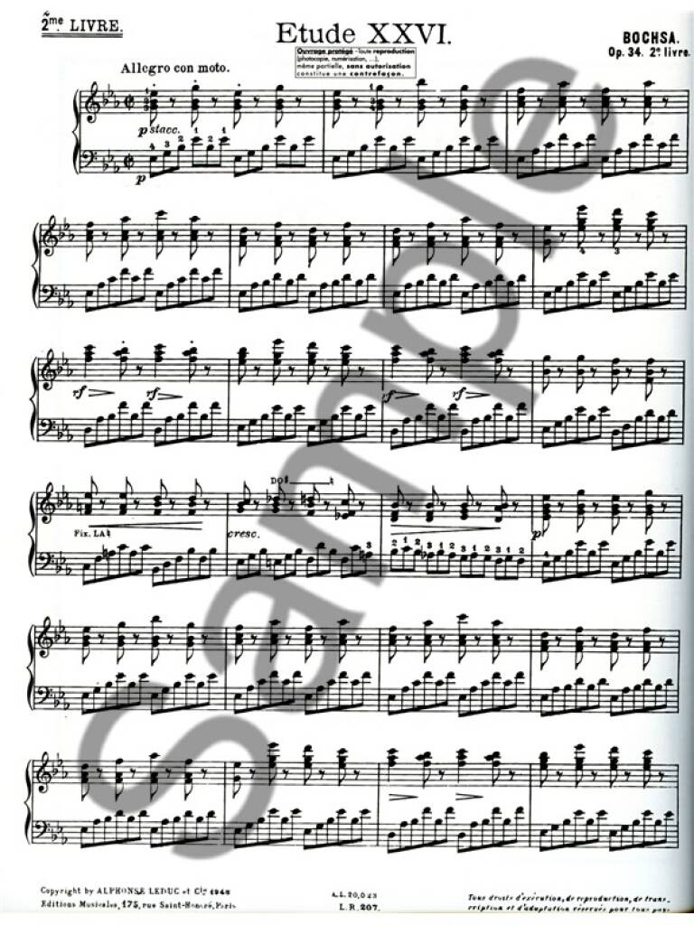 Cinquante Études Op. 34, Vol. 2