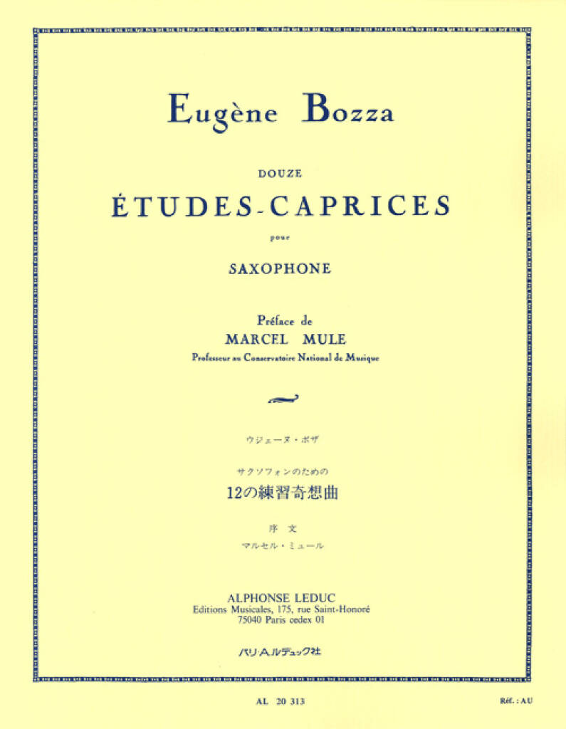 12 Études-Caprices pour Saxophone