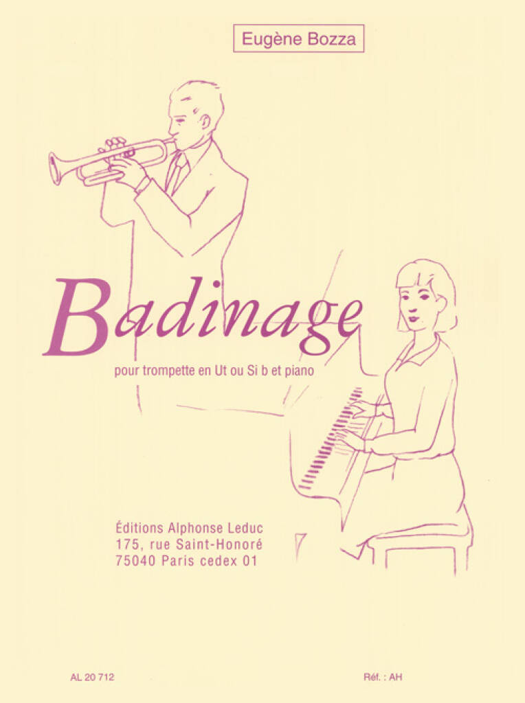 Eugène Bozza: Badinage pour Trompette Ut ou Sib et Piano: Trompete mit Begleitung