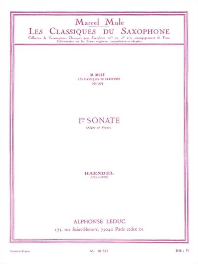 Georg Friedrich Händel: Flute Sonata No.1: Streichorchester mit Solo