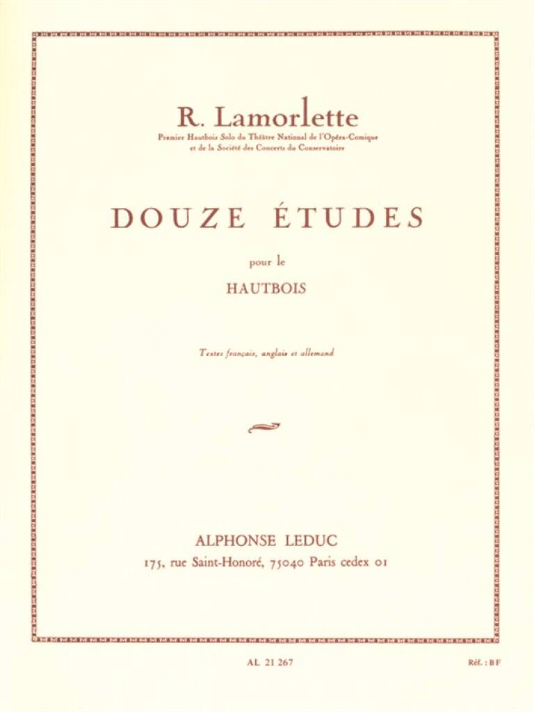 R. Lamorlette: 12 Etudes: Oboe Solo