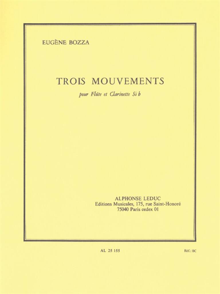 Eugène Bozza: Trois Mouvements: Gemischtes Holzbläser Duett