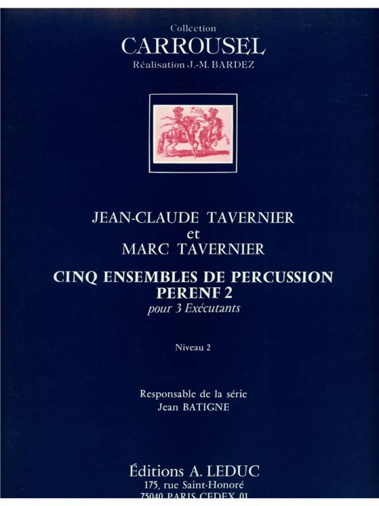 Jean-Claude Tavernier: Perenf 2: Percussion Ensemble