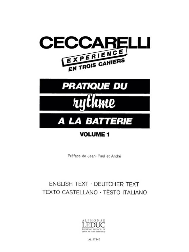 Jean-Paul Ceccarelli: Ceccarelli-Experience Vol.1: Sonstige Percussion