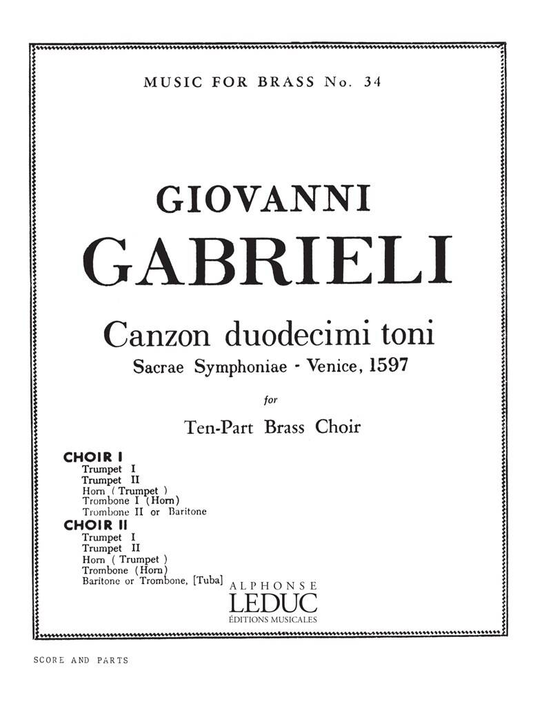 Andrea Gabrieli: Canzon Duodecimi Toni: Blechbläser Ensemble