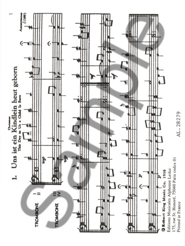 Johann Sebastian Bach: Sixteen Chorales: Posaune Ensemble