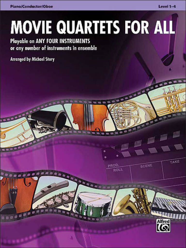 Movie Quartets for All - Pno/Conductor/Oboe: (Arr. Michael Story): Variables Ensemble