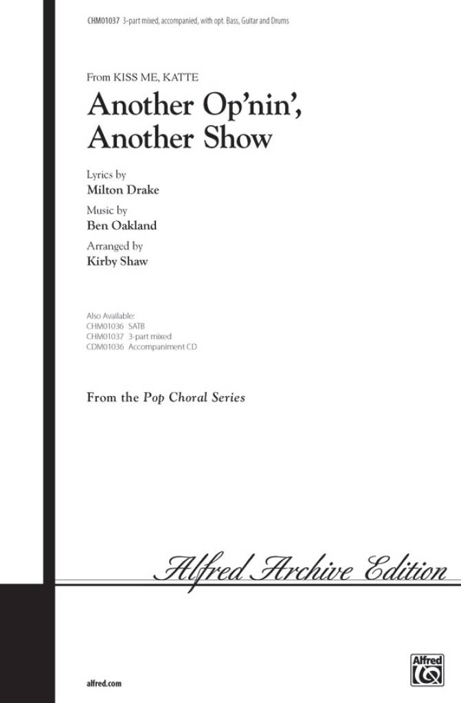 Cole Porter: Another Op'nin', Another Show from Kiss Me, Kate: (Arr. Teena Chinn): Gemischter Chor mit Begleitung