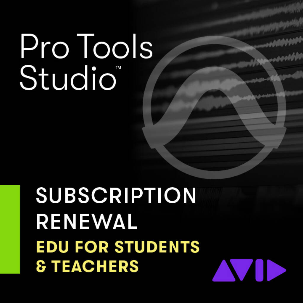 Pro Tools Studio Annual Subscription Renewal - Edu