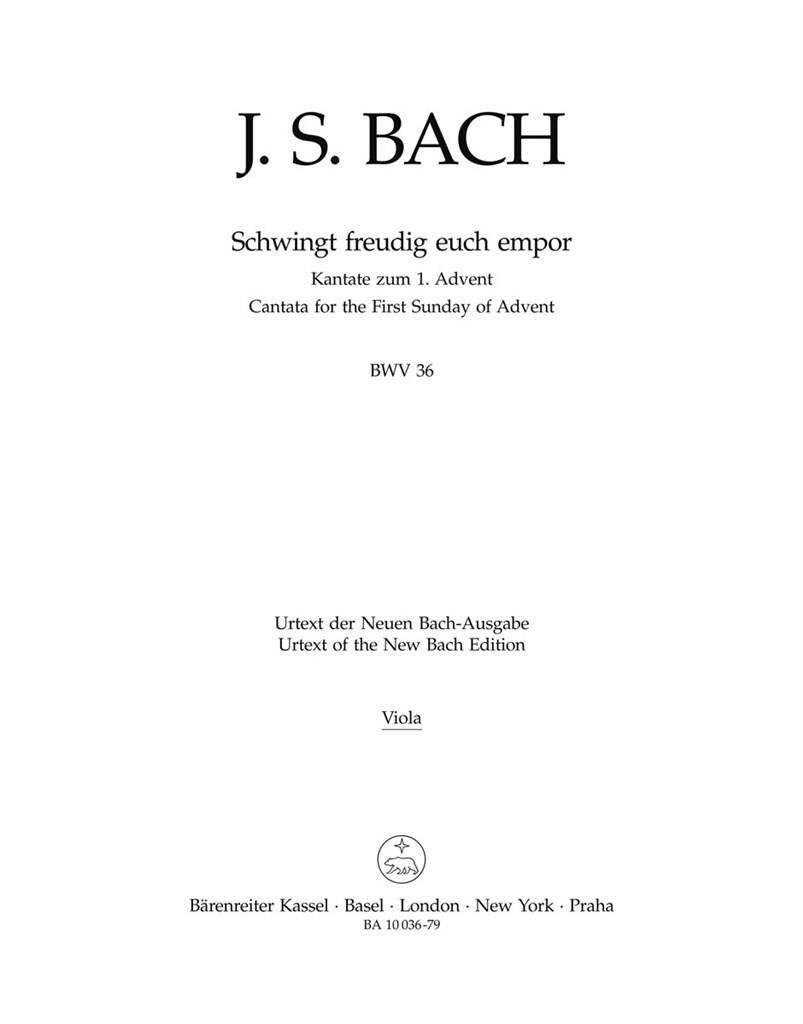 Johann Sebastian Bach: Cantata BWV 36 Schwingt Freudig Euch Empor: Viola Solo