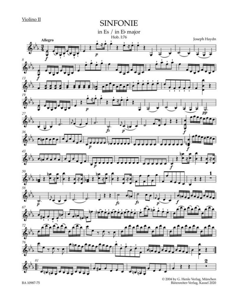Joseph Haydn: Symphony in E-flat major: Orchester