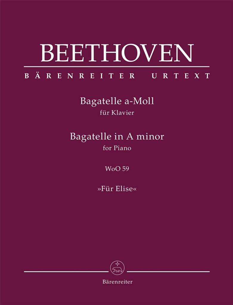 Ludwig van Beethoven: Bagatelle For Piano in A Minor: Klavier Solo
