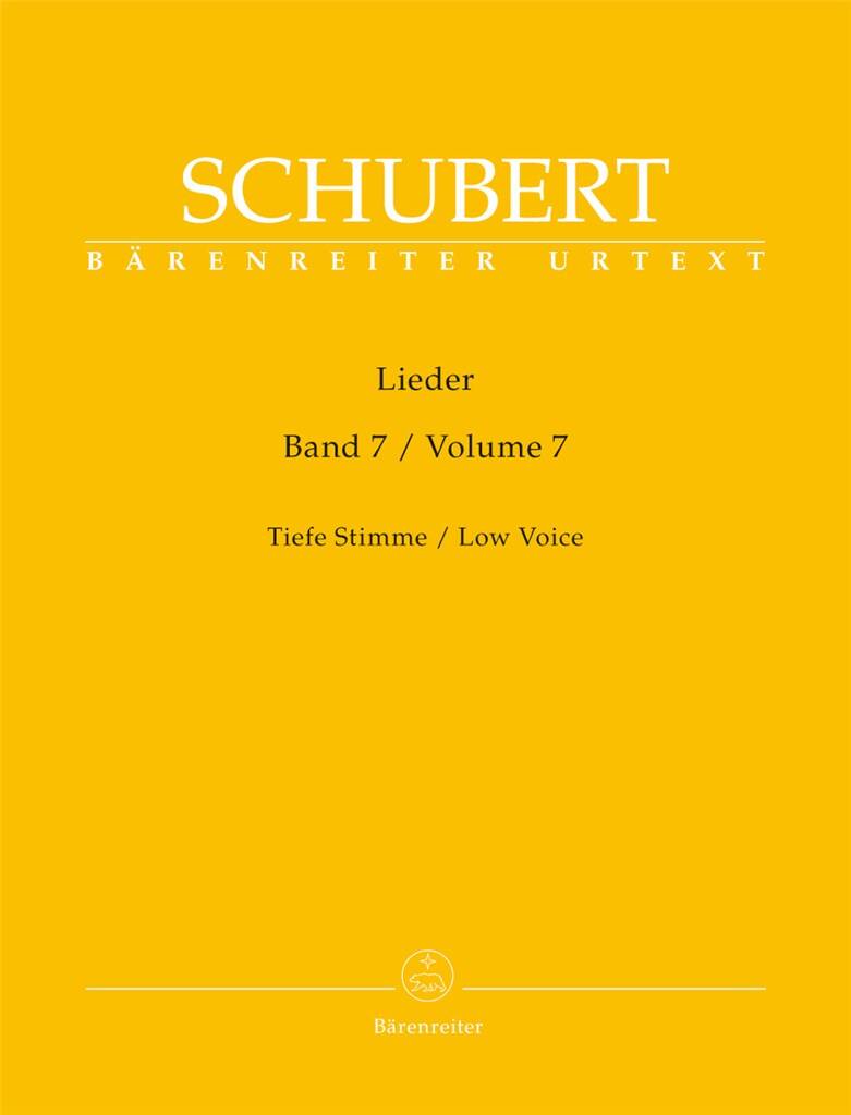Lieder Volume 7 - Low Voice D182 - D 260: Gesang mit Klavier