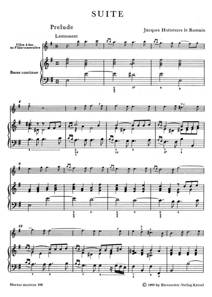 Jacques-Martin Hotteterre: Suite e minor op. 5-2: Kammerensemble