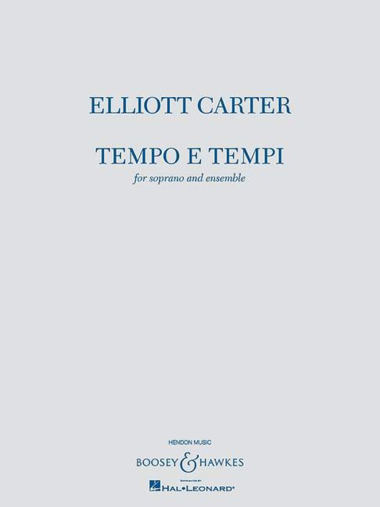 Elliott Carter: Tempo e Tempi: Kammerensemble