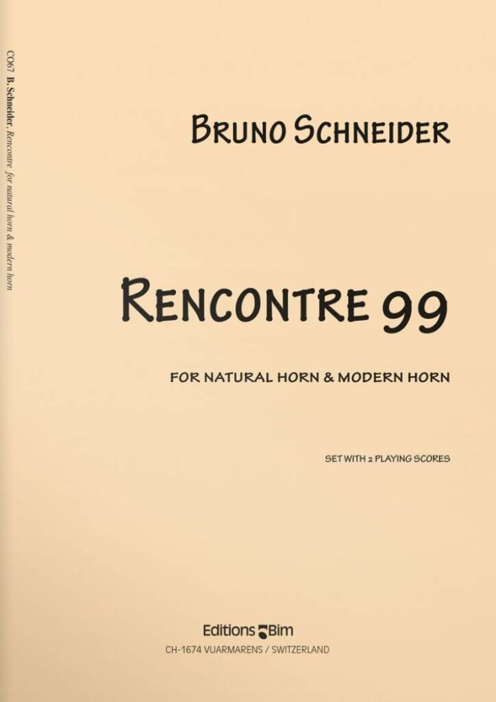 Bruno Schneider: Rencontres 99: Horn Duett