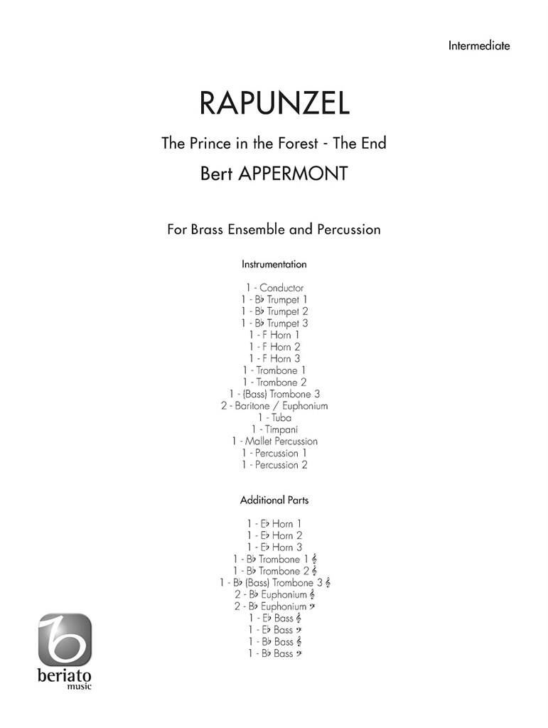 Bert Appermont: Rapunzel: Blechbläser Ensemble