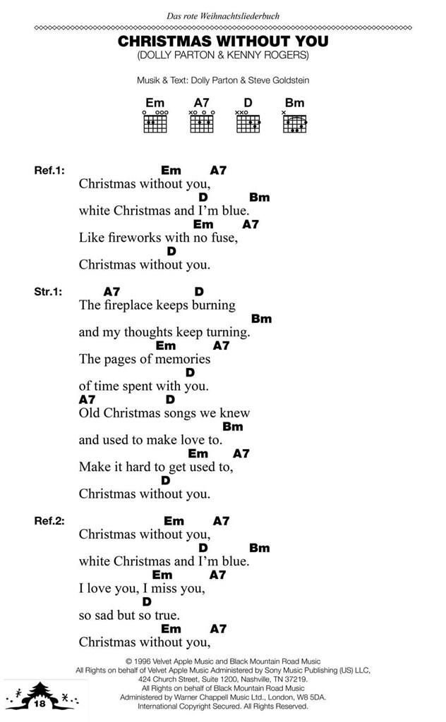 Das rote Weihnachtsliederbuch: Melodie, Text, Akkorde