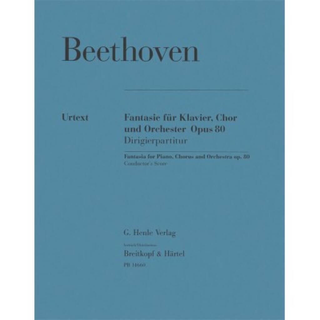 Ludwig van Beethoven: Chorfantasie C-Moll Op. 80: Gemischter Chor mit Klavier/Orgel