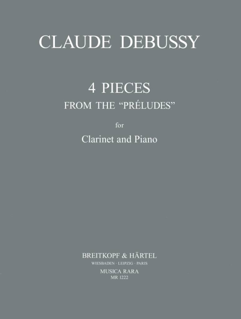 Claude Debussy: Four Pieces from "The Preludes": Klarinette mit Begleitung