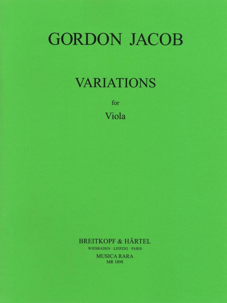 Gordon Jacob: Variationen: Viola Solo