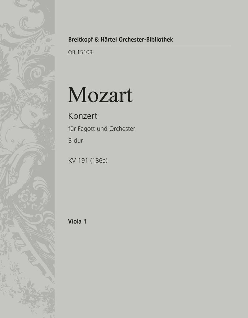 Wolfgang Amadeus Mozart: Fagottkonzert B-dur KV 191: Orchester mit Solo