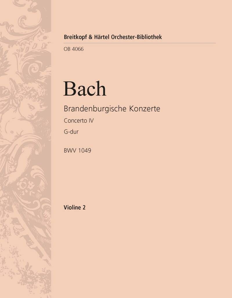 Johann Sebastian Bach: Brandenburg. Konz. 4 G BWV1049: Orchester