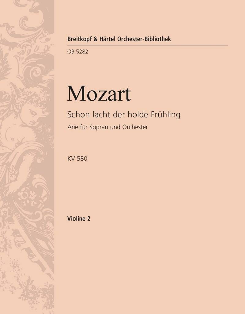 Wolfgang Amadeus Mozart: Schon lacht der holde KV 580: Gesang mit sonstiger Begleitung