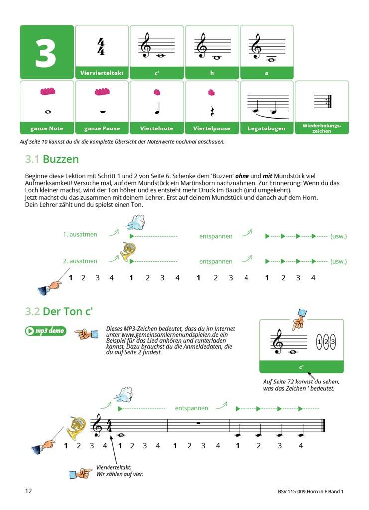 Gemeinsam Lernen & Spielen 1 Horn in F