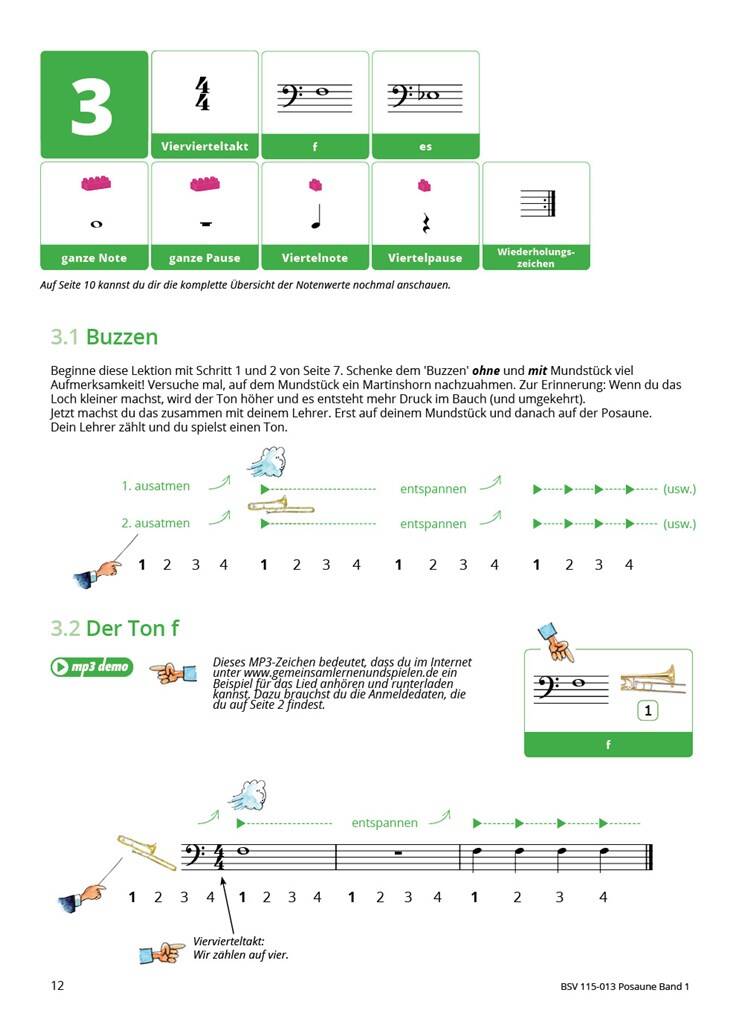 Gemeinsam Lernen & Spielen 1 Posaune