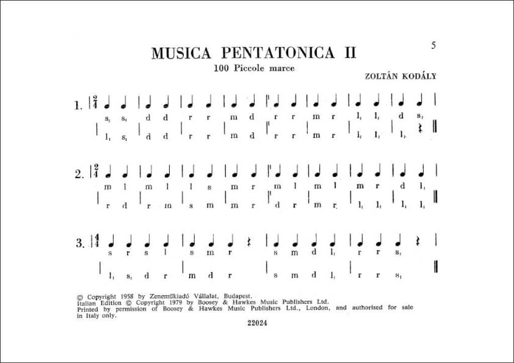 Musica Pentatonica - Volume 2, 100 Piccole Marce