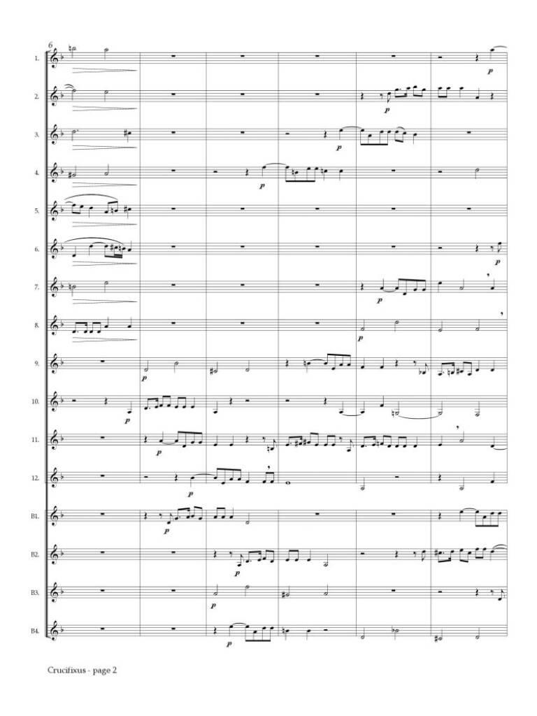 Antonio Caldara: Crucifixus: (Arr. Matt Johnston): Klarinette Ensemble