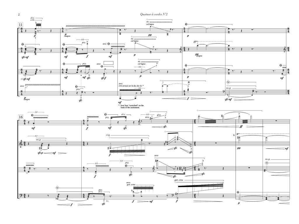Daniel D'Adamo: Quatuor n°2: Streichquartett