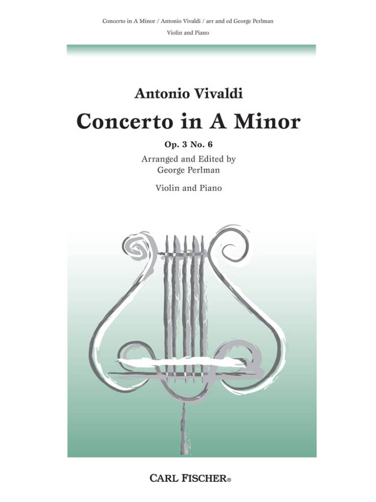 Antonio Vivaldi: Concerto In A Minor: (Arr. George Perlman): Violine mit Begleitung